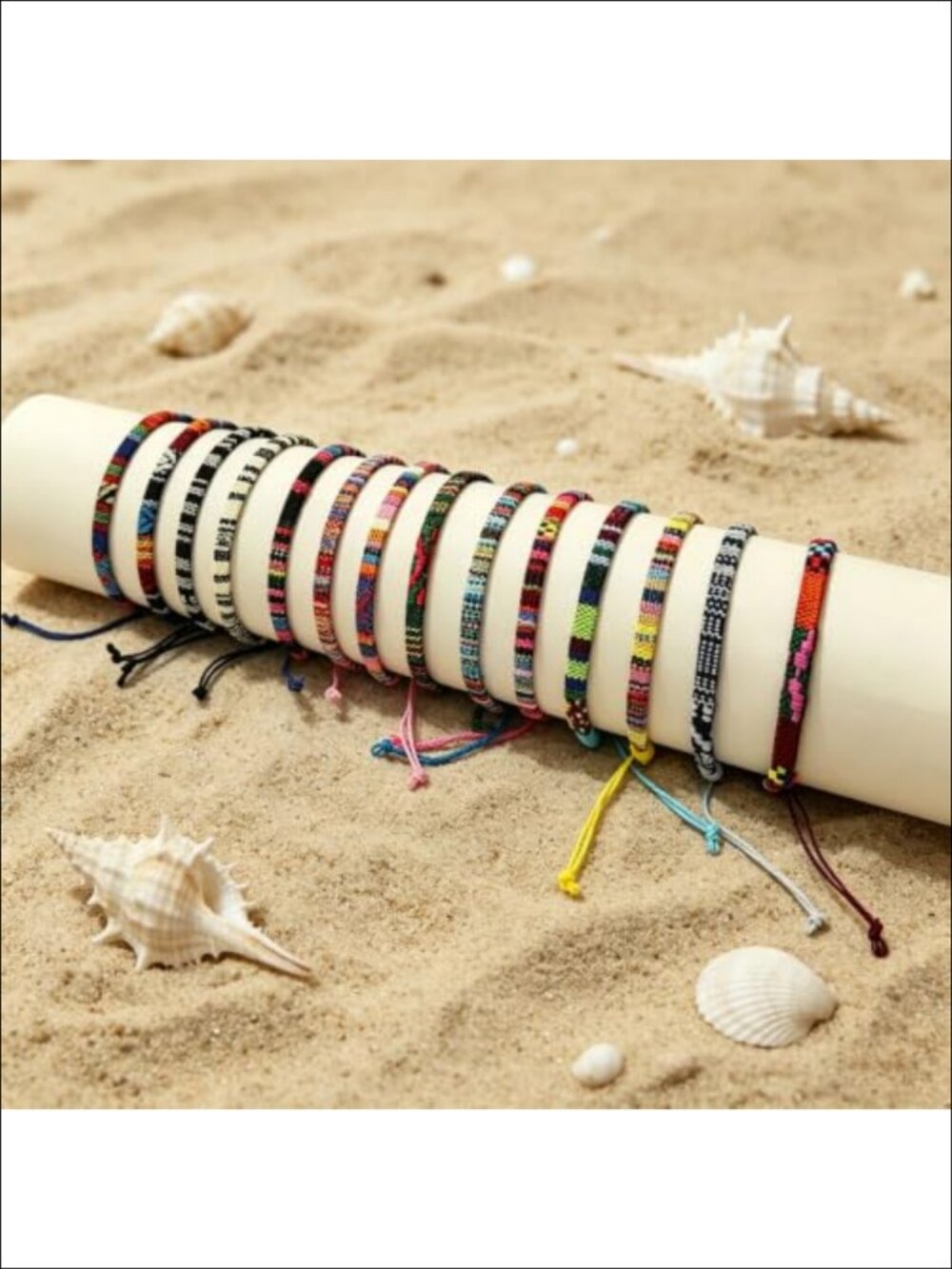 Handmade Braided String Rope Ankle Bracelets Adjustable Waterproof - Picture 3 of 6
